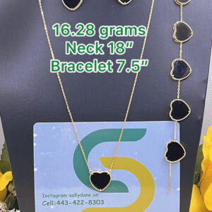 16.28grams Neck 18'' Bracelet 7.5''