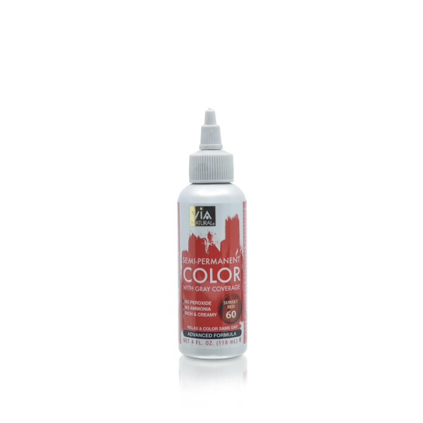 Via natural hair color 60 sunset red